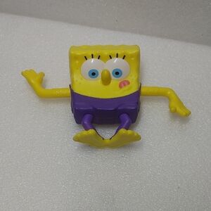 2012 Mcdonalds Spongebob Character Kids Toy Figure with Purple Shorts The Swimme